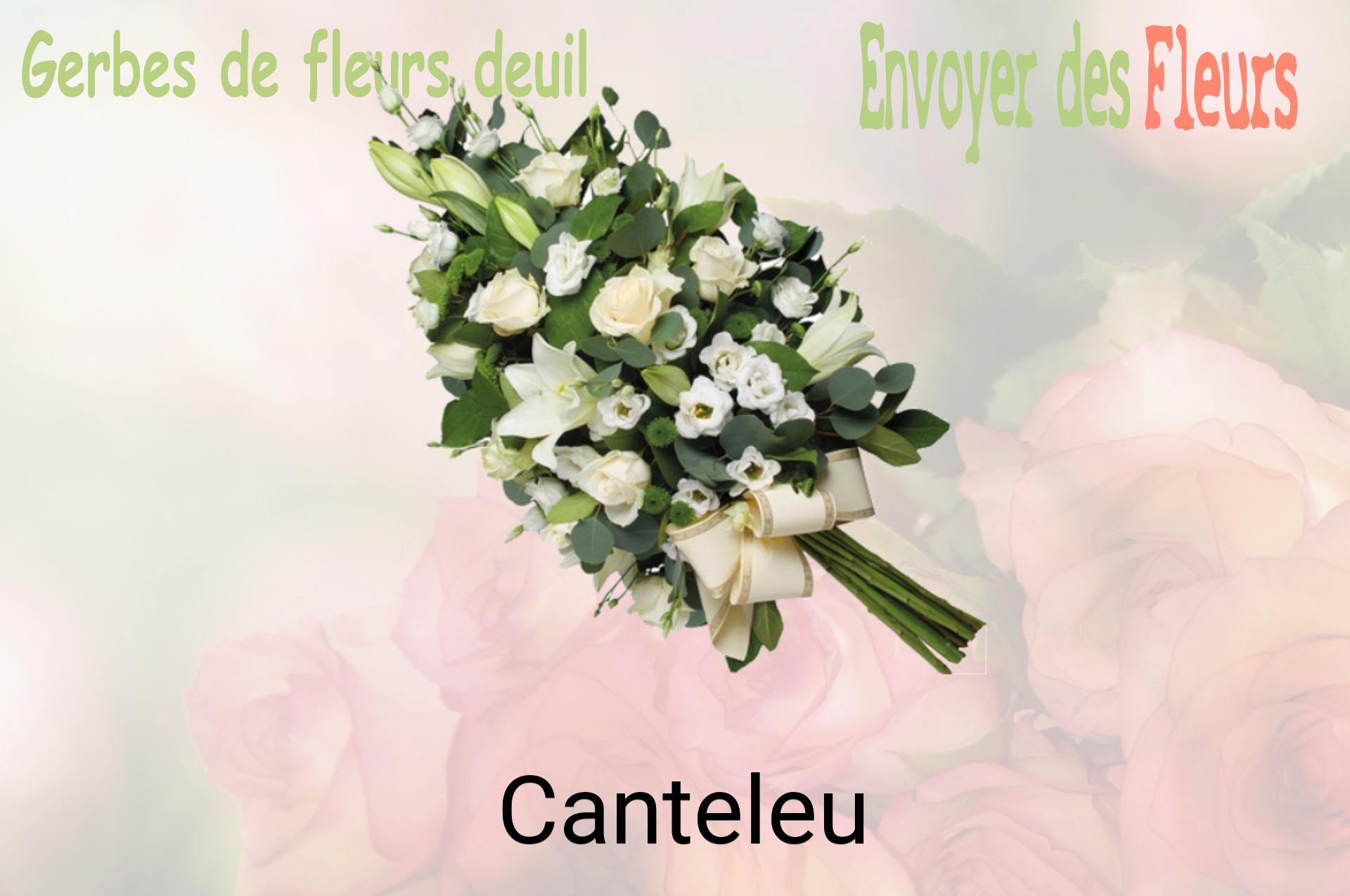 Gerbe de fleurs de deuil livrée à Canteleu